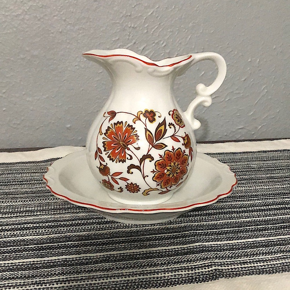 Vintage Enesco Pitcher & Basin